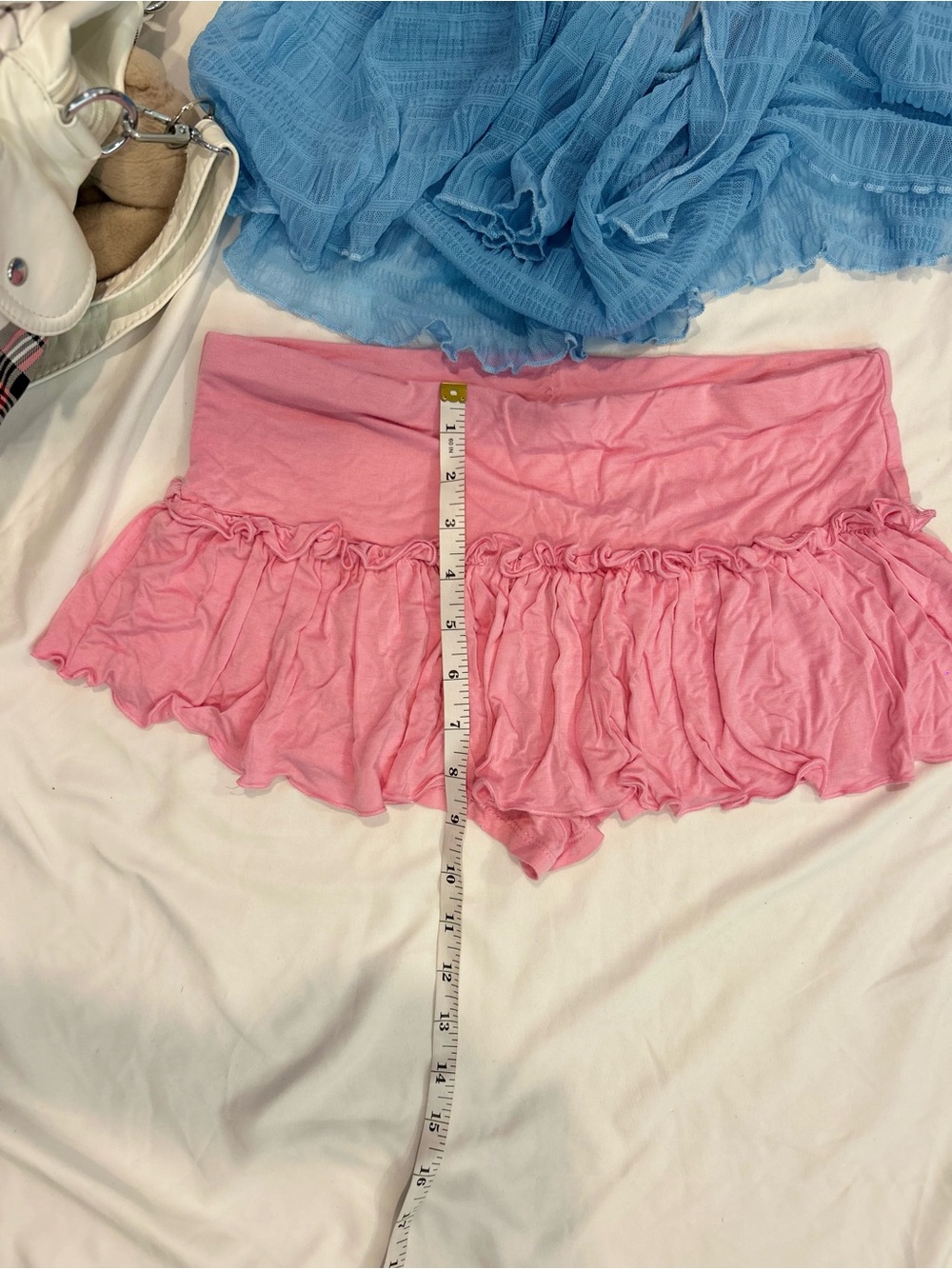 Pink Ruffle Lounge Shorts - Picture 5 of 6